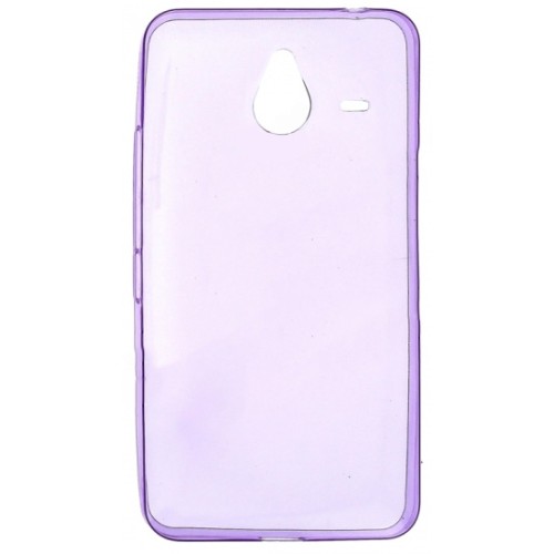 Силиконовый чехол для Microsoft Lumia 640 XL TPU 0.5мм фиолетовый глянцевый