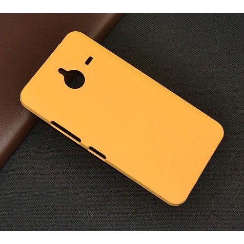 Чехол накладка для Microsoft Lumia 640 XL skinBOX Shield 4People Желтый