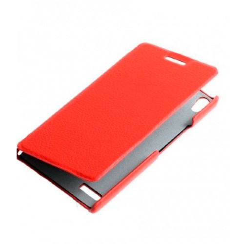 Чехол книжка для Microsoft Lumia 640 XL UpCase красный боковой