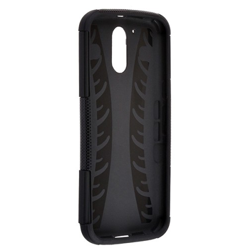 Чехол накладка для Motorola Moto E Gen.4 Plus Skinbox Defender case Черный