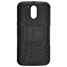 Чехол накладка для Motorola Moto E Gen.4 Plus Skinbox Defender case Черный