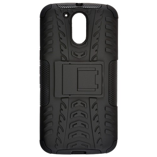 Чехол накладка для Motorola Moto E Gen.4 Plus Skinbox Defender case Черный