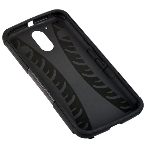 Чехол накладка для Motorola Moto E Gen.4 Plus Skinbox Defender case Черный