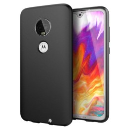 Силиконовый чехол для Motorola Moto G7 TPU 0.8мм Черный матовый
