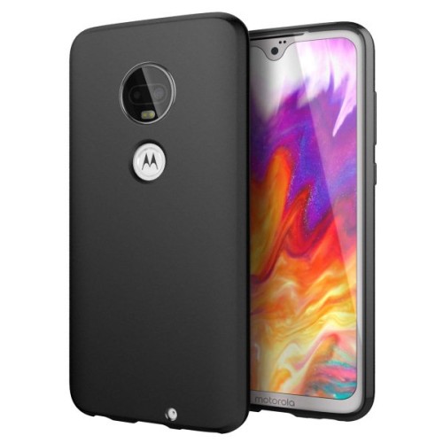 Силиконовый чехол для Motorola Moto G7 TPU 0.8мм Черный матовый