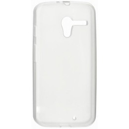 Силиконовый чехол для Motorola Moto X Melkco бело прозрачный глянцевый