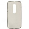 Силиконовый чехол для Motorola Moto X Style TPU 0.3мм Серый глянцевый