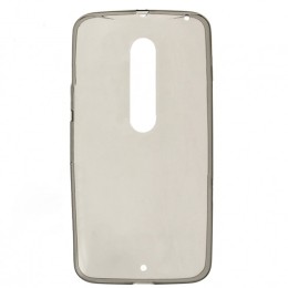 Силиконовый чехол для Motorola Moto X Style TPU 0.3мм Серый глянцевый