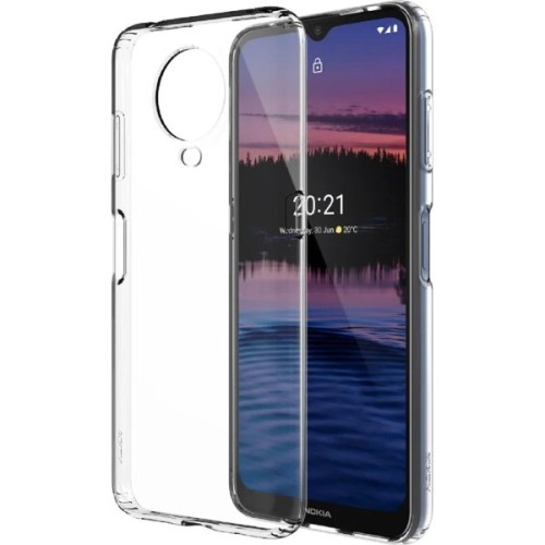 Силиконовый чехол для Nokia G20 TPU 1мм с бортиком Прозрачный