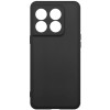 Силиконовый чехол для OnePlus 10T Ace Pro TPU 1мм с защитой камеры Черный