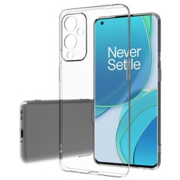 Силиконовый чехол для OnePlus 9 TPU с защитой камеры Прозрачный