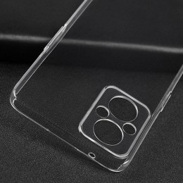Силиконовый чехол для OnePlus Nord N20 TPU 1мм с защитой камеры Прозрачный