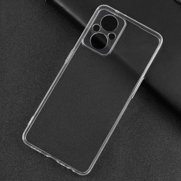 Силиконовый чехол для OnePlus Nord N20 TPU 1мм с защитой камеры Прозрачный