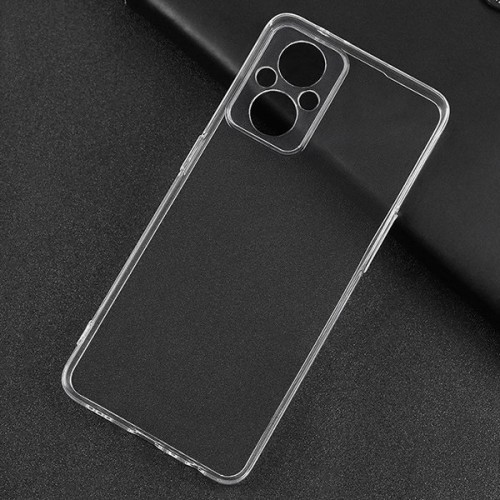 Силиконовый чехол для OnePlus Nord N20 TPU 1мм с защитой камеры Прозрачный