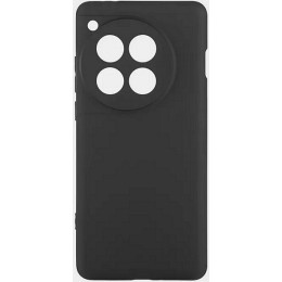 Силиконовый чехол для OnePlus 12 TPU mate 1mm с защитой камеры Черный