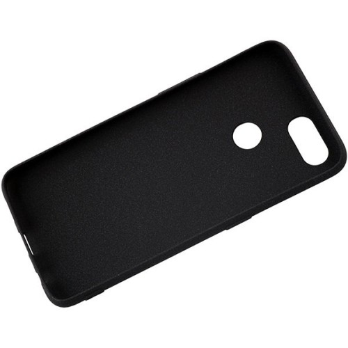 Силиконовый чехол для Oppo A12 TPU 1мм Черный матовый