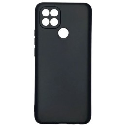 Силиконовый чехол для Oppo A15s TPU 1мм с защитой камеры Черный