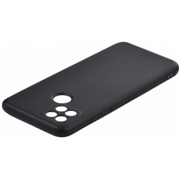 Силиконовый чехол для Oppo A15s TPU 1мм с защитой камеры Черный