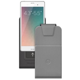 Чехол книжка для Philips S616 Sapphire Deppa Flip Slide M Unik Серый
