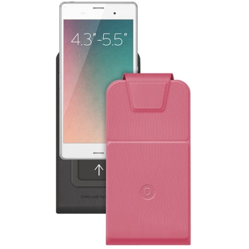 Чехол книжка для Philips S616 Sapphire Deppa Flip Slide M Unik Розовый