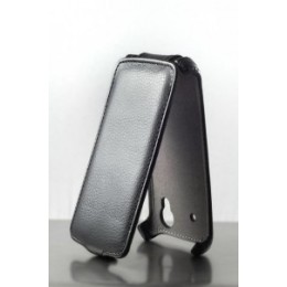 Чехол книжка для Philips S388 Upcase черный