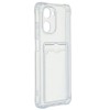 Силиконовый чехол для Realme 10 Silicone Card Holder Case с защитой камеры Прозрачный