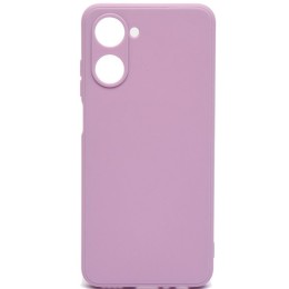 Силиконовый чехол для Realme 10 Soft Matte с микрофиброй Сиреневый