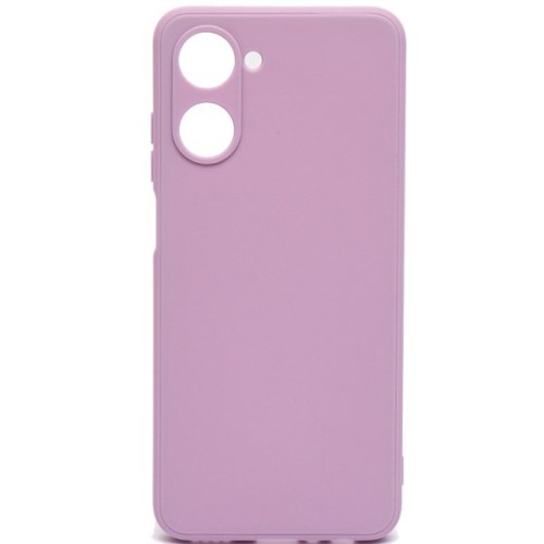 Силиконовый чехол для Realme 10 Soft Matte с микрофиброй Сиреневый