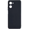 Силиконовый чехол для Realme 10 Soft Matte с микрофиброй Черный