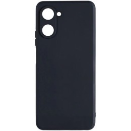Силиконовый чехол для Realme 10 Soft Matte с микрофиброй Черный