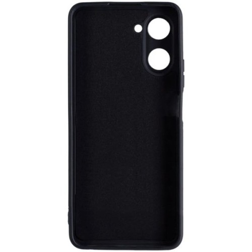 Силиконовый чехол для Realme 10 Soft Matte с микрофиброй Черный