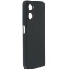 Силиконовый чехол для Realme 10 Soft Matte с микрофиброй Черный