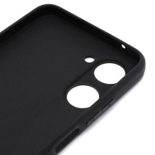 Силиконовый чехол для Realme 10 Soft Matte с микрофиброй Черный