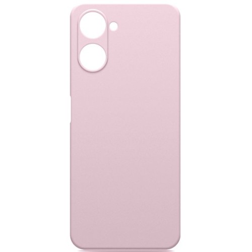 Силиконовый чехол для Realme 10 Pro 5G Soft Matte с микрофиброй Пыльно розовый