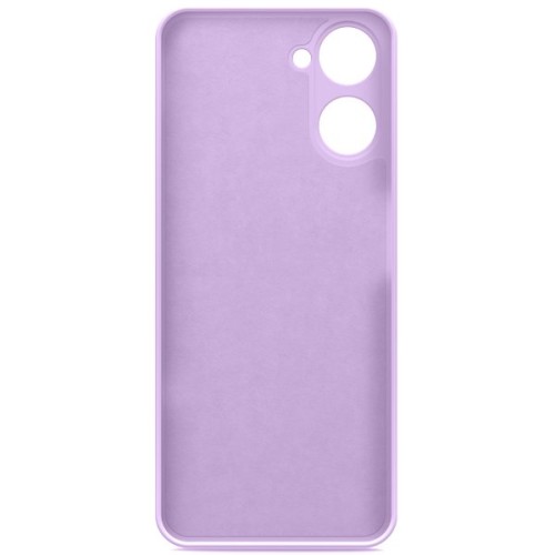 Силиконовый чехол для Realme 10 Pro 5G Soft Matte с микрофиброй Сиреневый