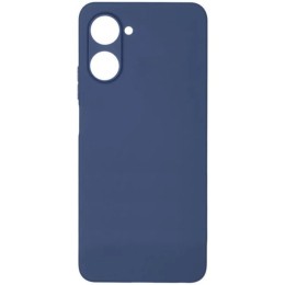 Силиконовый чехол для Realme 10 Pro 5G Soft Matte с защитой камеры Синий