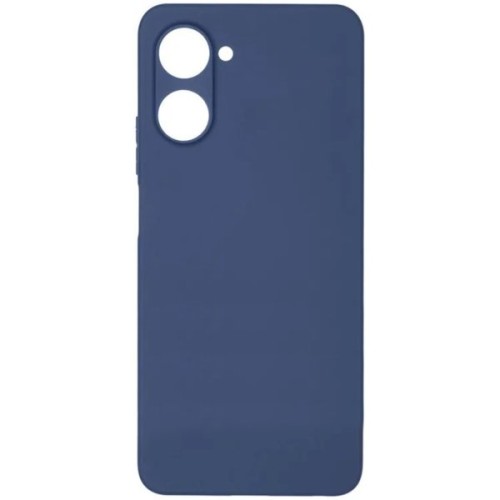 Силиконовый чехол для Realme 10 Pro 5G Soft Matte с защитой камеры Синий