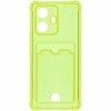 Силиконовый чехол для Realme 10 Pro+ 5G Silicone Card Holder Case с защитой камеры Желтый