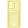Силиконовый чехол для Realme 10 Pro+ 5G Silicone Card Holder Case с защитой камеры Оранжевый