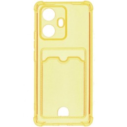 Силиконовый чехол для Realme 10 Pro+ 5G Silicone Card Holder Case с защитой камеры Оранжевый