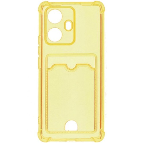 Силиконовый чехол для Realme 10 Pro+ 5G Silicone Card Holder Case с защитой камеры Оранжевый