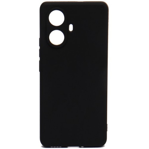 Силиконовый чехол для Realme 10 Pro+ 5G TPU 1мм с защитой камеры Черный