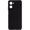 Силиконовый чехол для Realme 10 Pro 5G TPU 1мм с защитой камеры Черный
