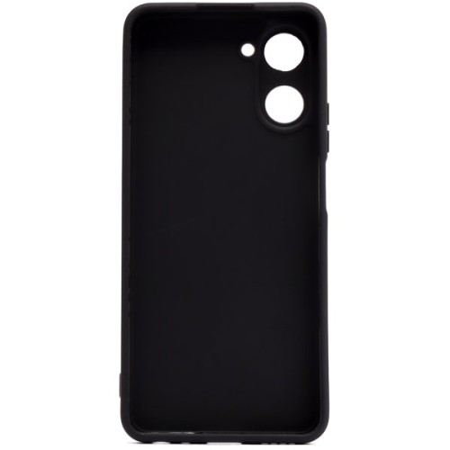 Силиконовый чехол для Realme 10 Pro 5G TPU 1мм с защитой камеры Черный