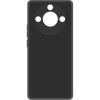 Силиконовый чехол для Realme 11 Pro TPU mate 1mm с защитой камеры матовый Черный