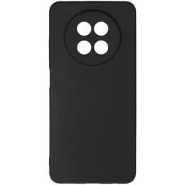 Силиконовый чехол для Realme 13+ 5G TPU mate 1mm с защитой камеры Черный