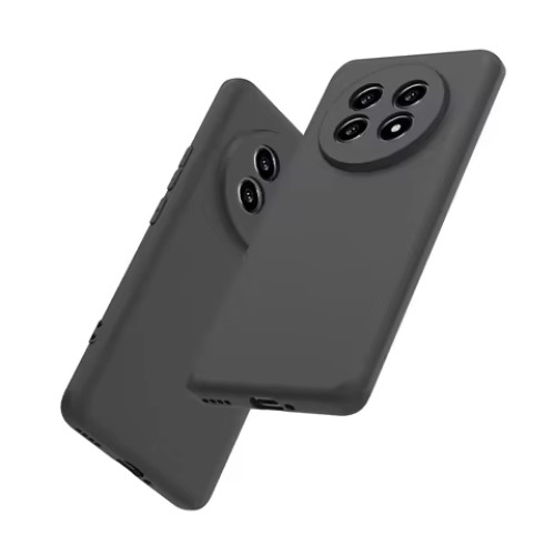 Силиконовый чехол для Realme 13 Pro TPU mate 1mm с защитой камеры Черный