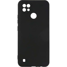 Силиконовый чехол для Realme 7i TPU 1мм с защитой камеры Черный