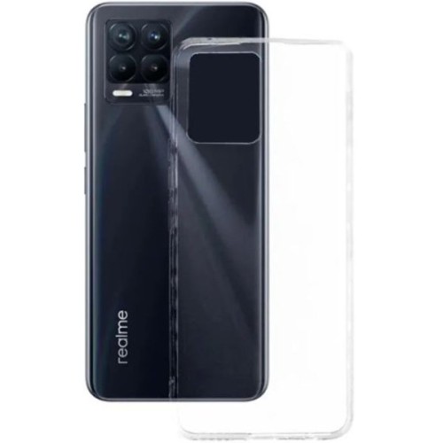 Силиконовый чехол для Realme 8 TPU 1мм Прозрачный глянцевый