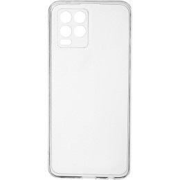 Силиконовый чехол для Realme 8 TPU с защитой камеры Прозрачный